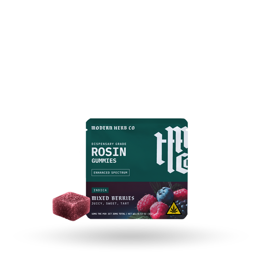 Live Rosin Gummies: Mixed Berries (Indica), 3ct - 24pk