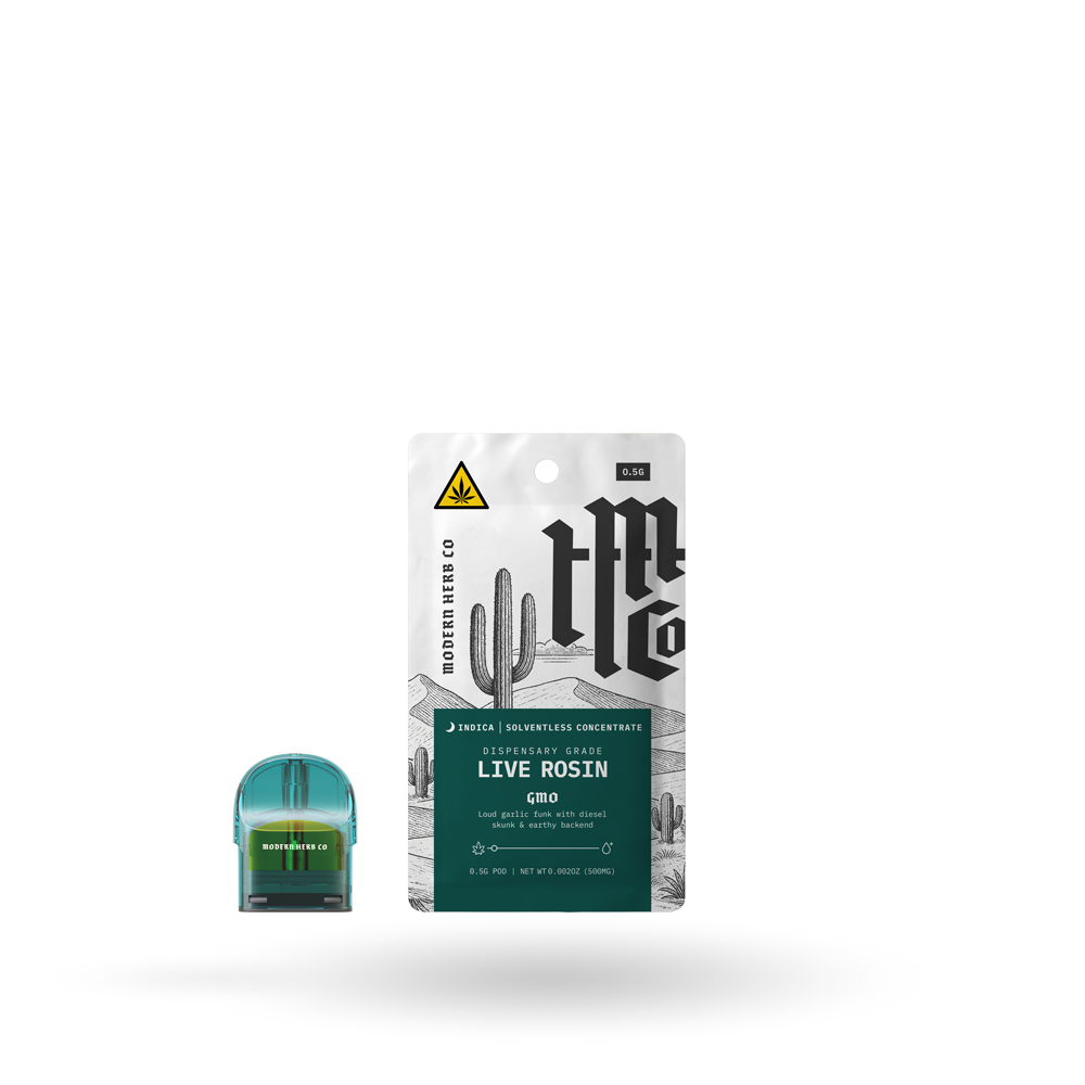 THCa Rosin Pod: GMO (Indica) 0.5g, 6pk