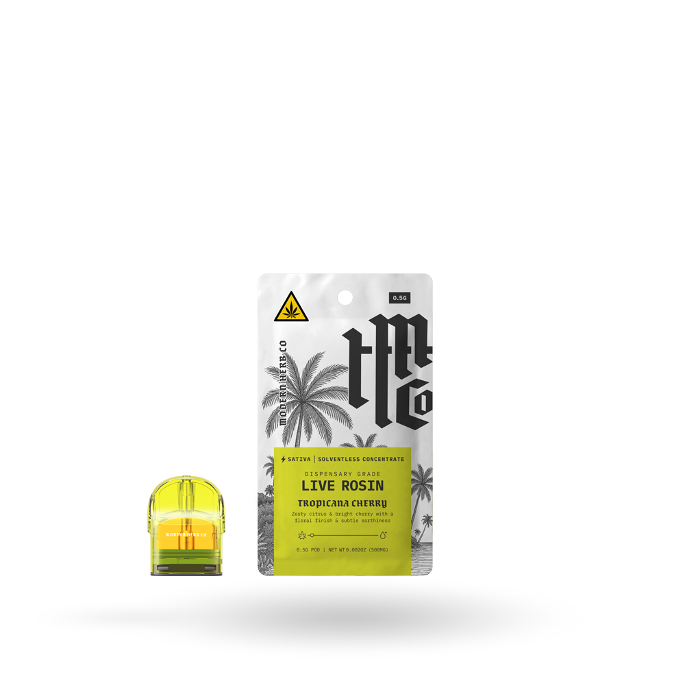 THCa Rosin Pod: Tropicana Cherry (Sativa) 0.5g, 6pk