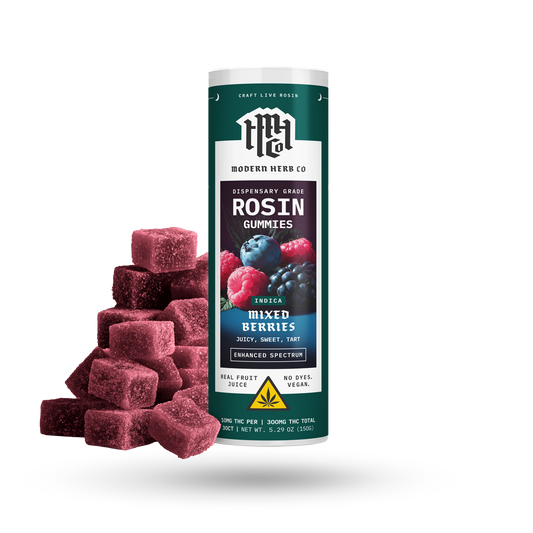 Live Rosin Gummies: Mixed Berries (Indica), 30ct - 6pk