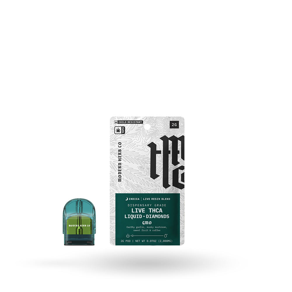 THCa Live Resin Liquid Diamonds Pod Refill 6 Pack: GMO (Indica) - 2g