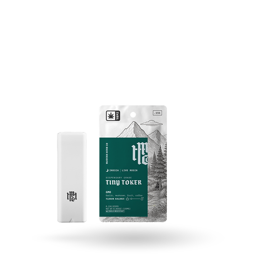 Rosin Vape: Tiny Toker: GMO (Indica) - .15g, 6pk