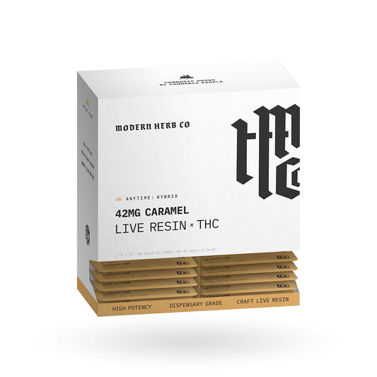 1ct Modern Herb Co Live D9 Caramel 24 Pack: Anytime