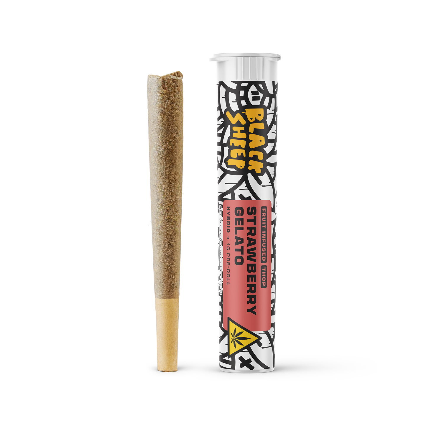 1g Pre-Roll - BKS THCP - Strawberry Gelato (Hybrid) - 24pk