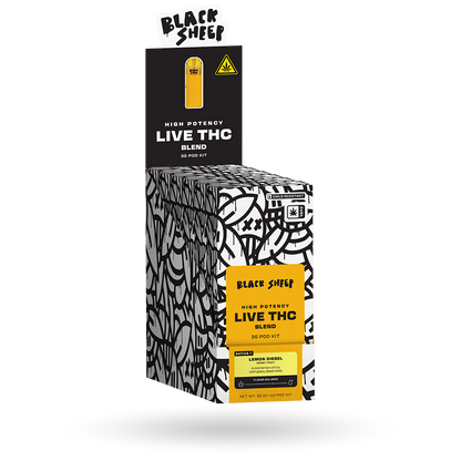 3g Black Sheep Live THC Blend Pod Starter Kit 6 Pack: Lemon Diesel