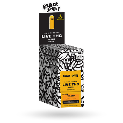 3g Black Sheep Live THC Blend Pod Starter Kit 6 Pack: Sour Tangie