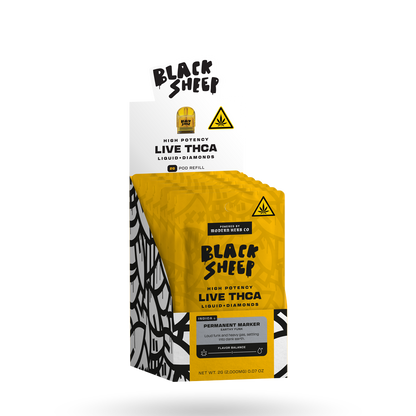 2g Black Sheep Liquid Diamonds Pod Kit 6 Pack: Blueberry Diesel (Hybrid)