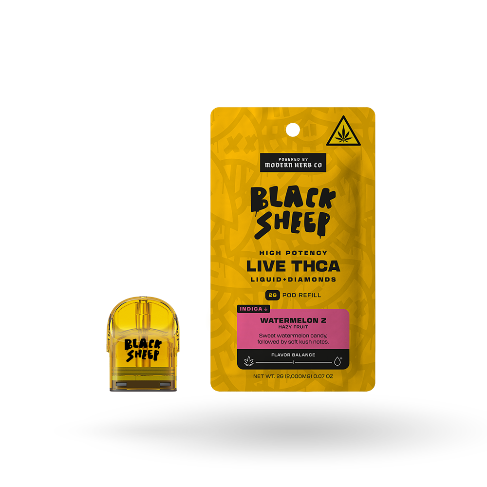 2g Black Sheep Liquid Diamonds Pod Refill 6 Pack: Watermelon Z (Indica)