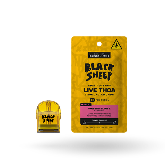 2g Black Sheep Liquid Diamonds Pod Refill 6 Pack: Watermelon Z (Indica)