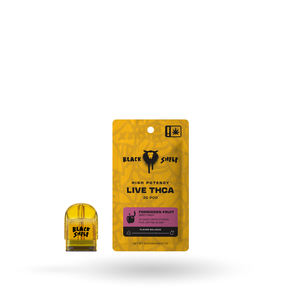 3g Black Sheep Live THCa Quad Blend Pod Refill 6 Pack: Forbidden Fruit