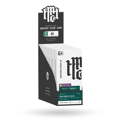 Live CBD Uncut Pod Kit 6 Pack: Pineapple Kush (Indica) - 1g