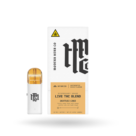 Live THC Pod Starter Kit: Zkittlez Cake (Hybrid) 2g - 6 Pack