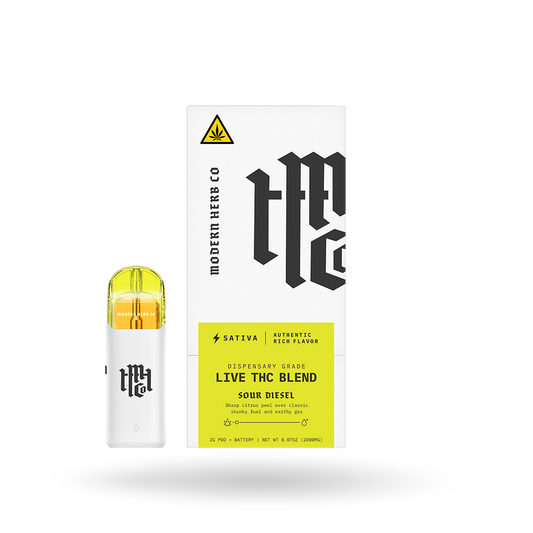 Live THC Pod Starter Kit: Sour Diesel (Sativa) 2g - 6 Pack