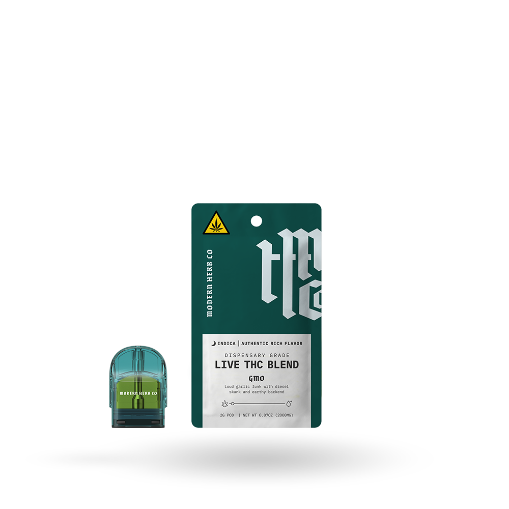 Live THC Pod Refill: GMO (Indica) 2g - 6 Pack (D8)