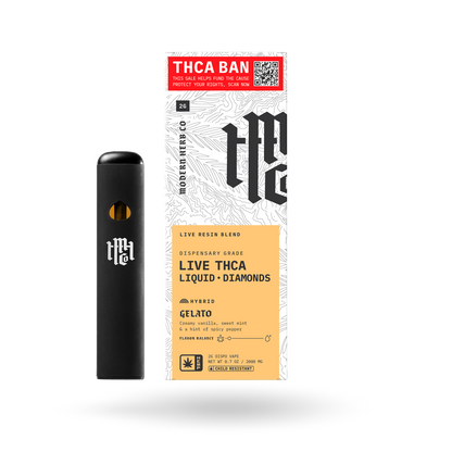 THCa Disposable Live Resin Liquid Diamonds 6 Pack: Gelato (Hybrid) - 2g