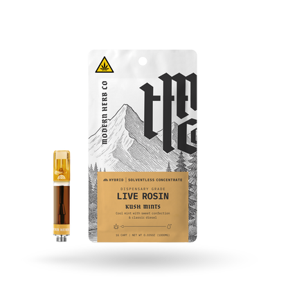 1g Vape Cartridge - MHC THCA Rosin - Kush Mints (Hybrid) - 12pk