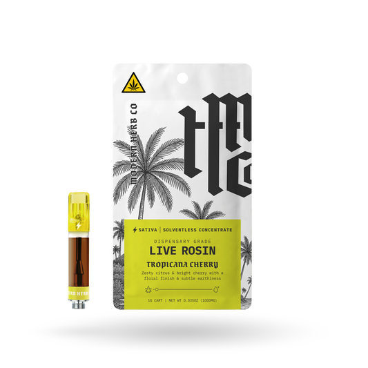 THCa Rosin Vape Cartridge: Tropicana Cherry (Sativa), 1g - 12pk