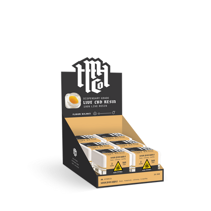 Live Resin CBD Dab: Sour Pineapple (Hybrid), 2g - 6pk