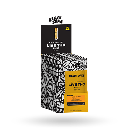 2g Black Sheep Live THC Blend Cartridge 12 Pack: Sour Tangie