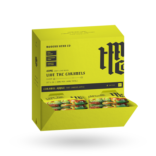 Live THC Caramel: Caramel Apple (Sativa), 1ct - 24pk
