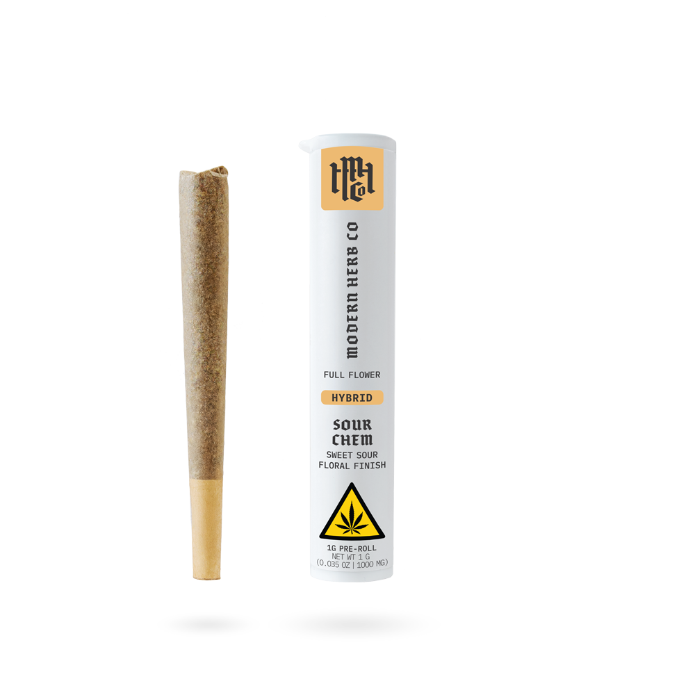THCa Pre-Roll: Sour Chem (Hybrid), 1g - 24pk
