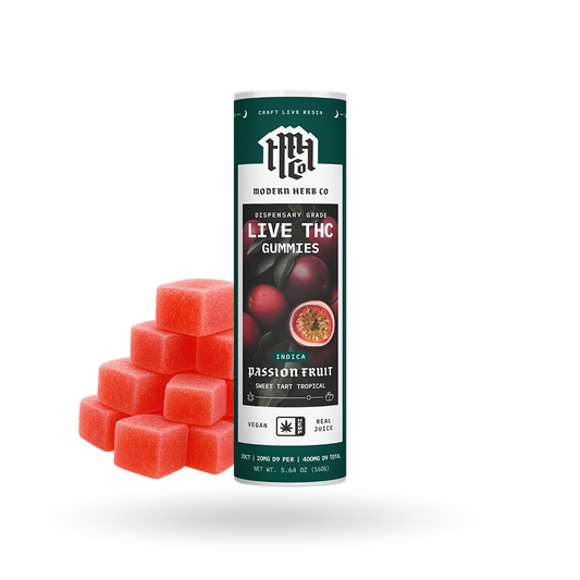 Gummy, Live D9, Knockout, Passion Fruit, 20ct - 6pk