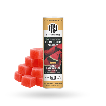 Gummy, Live D9, Anytime, Sour Watermelon, 20ct - 6pk