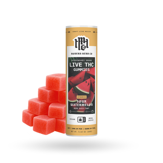 Gummy, Live D9, Anytime, Sour Watermelon, 20ct - 6pk
