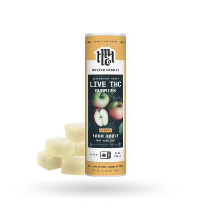 5ct Modern Herb Co Live D9 20mg Gummies 6 Pack: Anytime Sour Apple