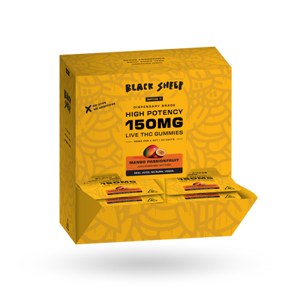 Live THC Gummy: Mango Passionfruit (Sativa), 3ct - 24pk
