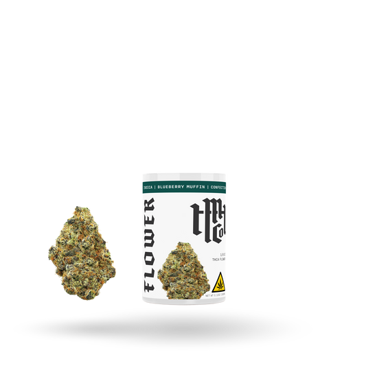 THCa Flower: Blueberry Muffin (Indica), 1/8oz - 6pk