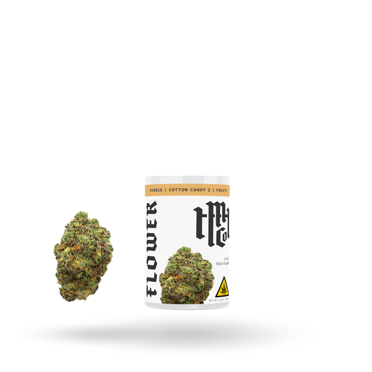 THCa Flower: Cotton Candy Z (Hybrid), 1/8oz - 6pk