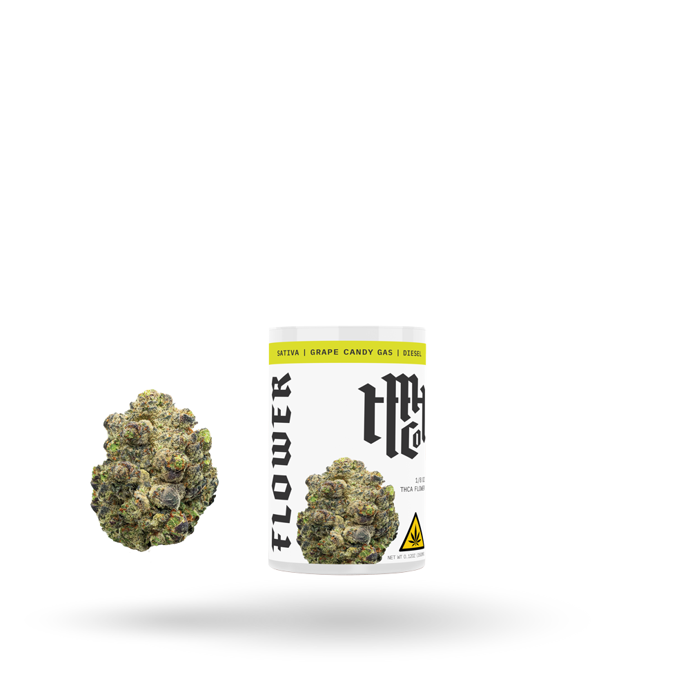 THCa Flower: Grape Candy Gas (Sativa), 1/8oz - 6pk