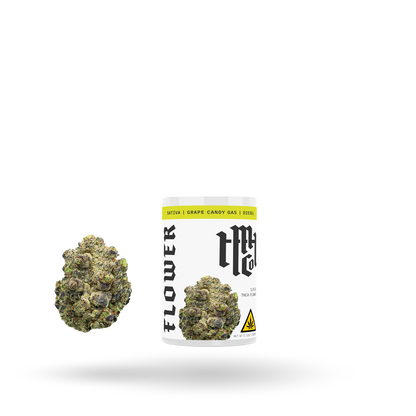 THCa Flower: Grape Candy Gas (Sativa), 1/8oz - 6pk