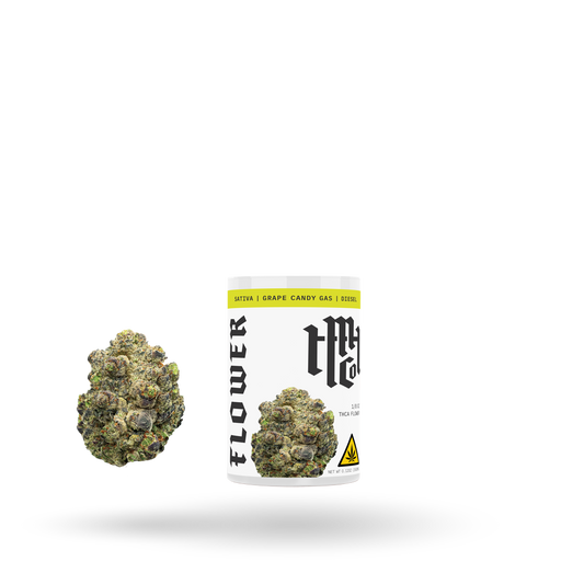 THCa Flower: Grape Candy Gas (Sativa), 1/8oz - 6pk