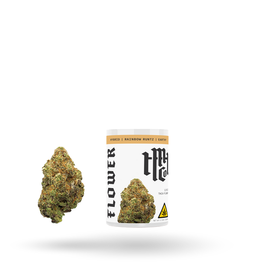 THCa Flower: Rainbow Runtz (Hybrid), 1/8oz - 6pk