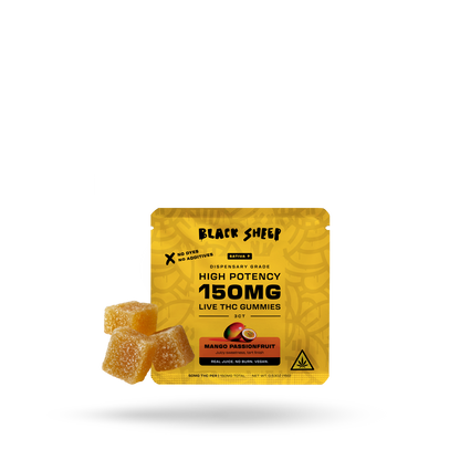 Live THC Gummy: Mango Passionfruit (Sativa), 3ct - 24pk