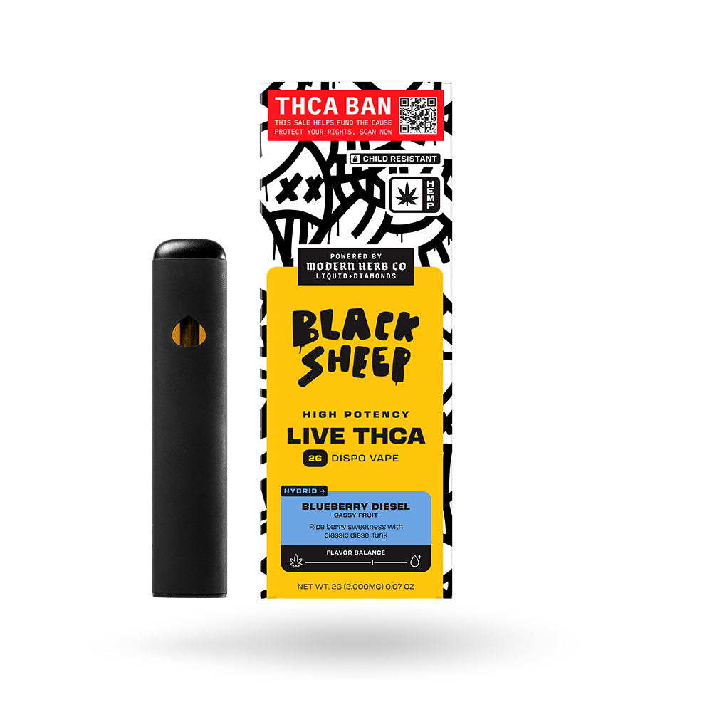 Liquid Diamonds Disposable: Blueberry Diesel (Hybrid) 2g - 6 pack