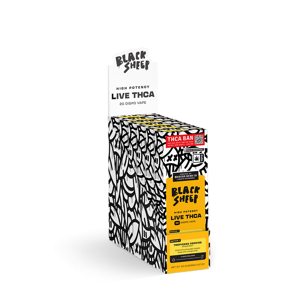 Liquid Diamonds Disposable: Tropicana Cookies (Sativa) 2g - 12 Pack