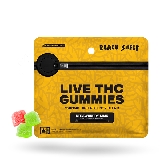 30ct Black Sheep Live Quad Blend Gummies 12 Pack: Strawberry Mojito