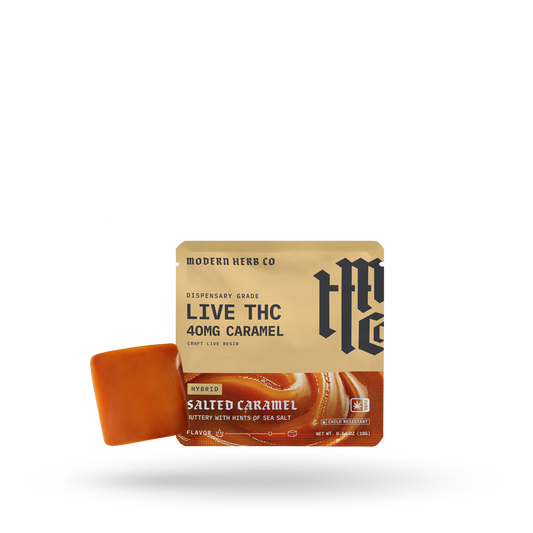 1ct Modern Herb Co Live D9 Caramel 24 Pack: Anytime