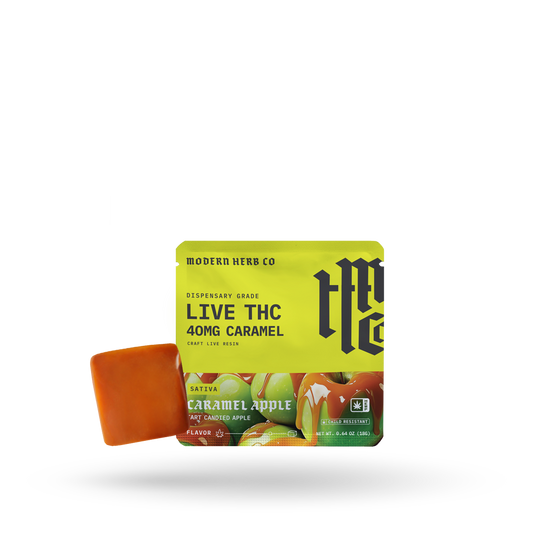 Live THC Caramel: Caramel Apple (Sativa), 1ct - 24pk