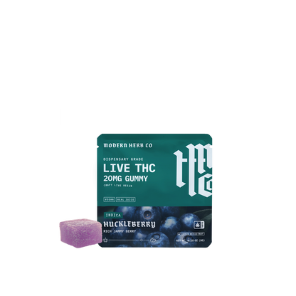 1ct Modern Herb Co Live D9 20mg Gummies 24 Pack: Knockout Oregon Huckleberry