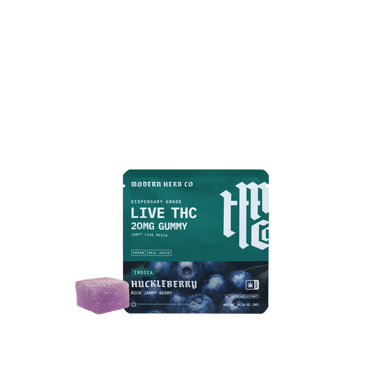 1ct Modern Herb Co Live D9 20mg Gummies 24 Pack: Knockout Oregon Huckleberry