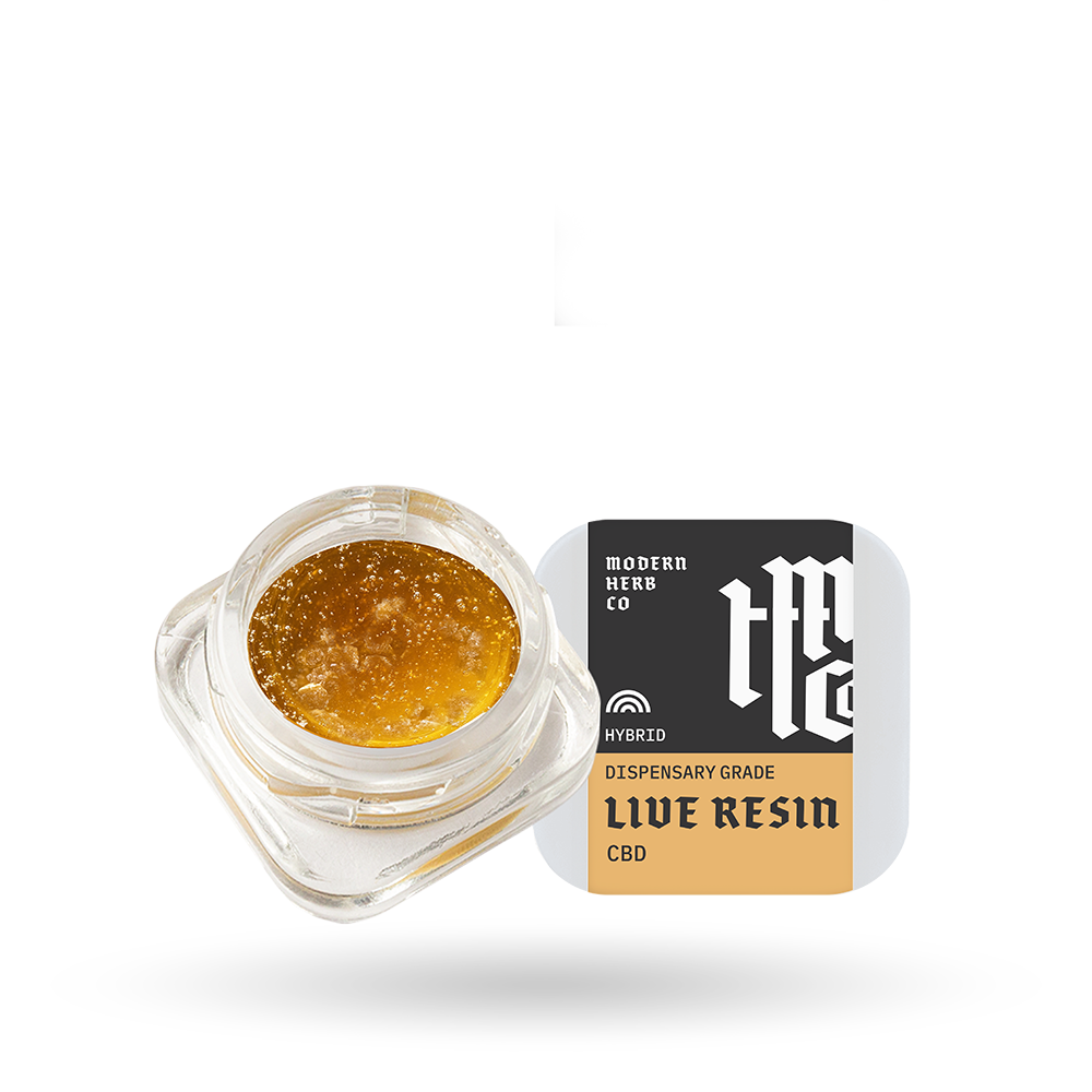 Live Resin CBD Dab: Sour Pineapple (Hybrid), 2g - 6pk
