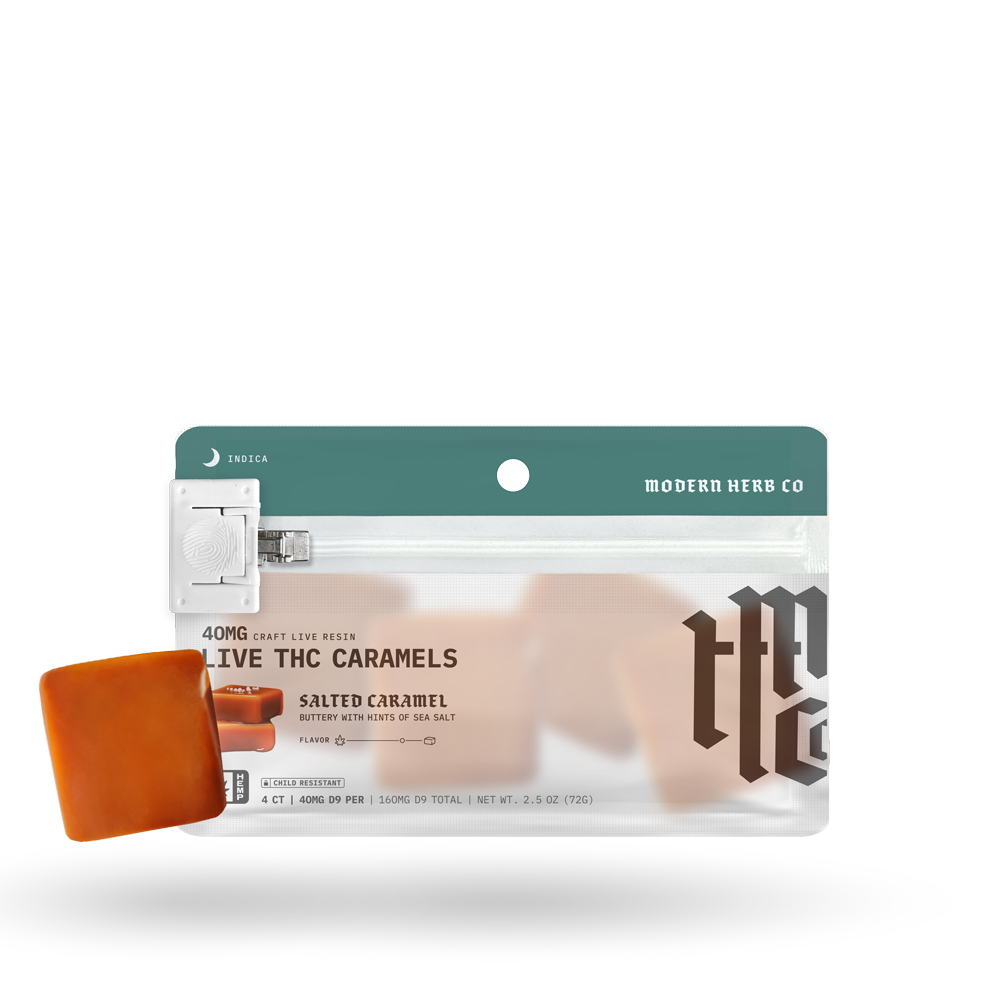 4ct Modern Herb Co Live D9 Caramel 12 Pack: Knockout