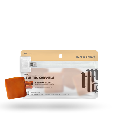 4ct Modern Herb Co Live D9 Caramel 12 Pack: Anytime