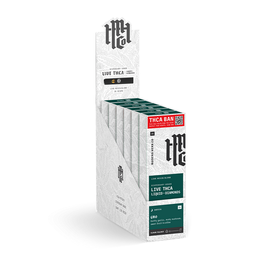THCa Disposable Live Resin Liquid Diamonds 12 Pack: GMO (Indica) - 2g
