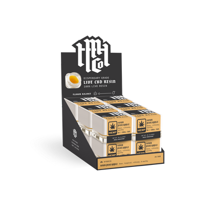 Dab, Live Resin CBD, Hybrid, Sour Pineapple, 2g - 12pk