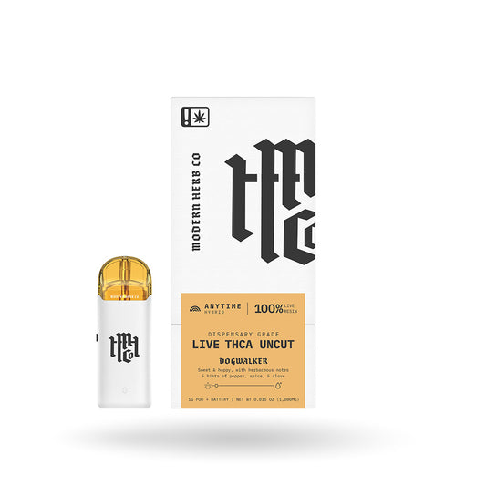 1g Modern Herb Co Live Uncut THCa Pod Starter Kit 6 Pack: Anytime Dogwalker